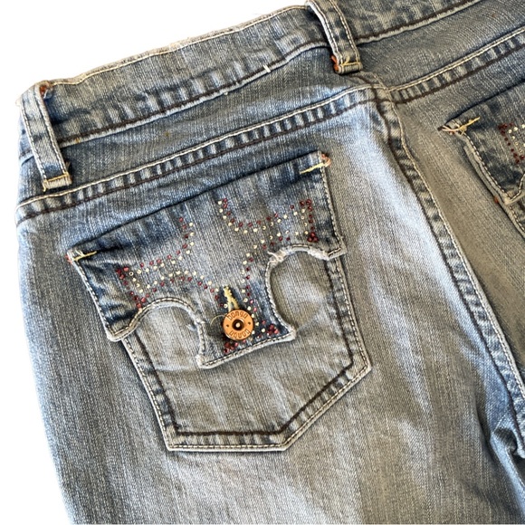 Bongo Let Me B Vintage Jeans Size 11 Light Wash - Picture 4 of 11